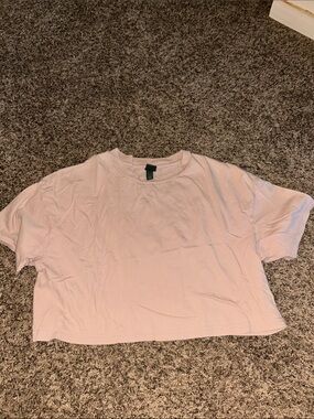 Target Light Pink Cropped Tee - Boxy Short Sleeve